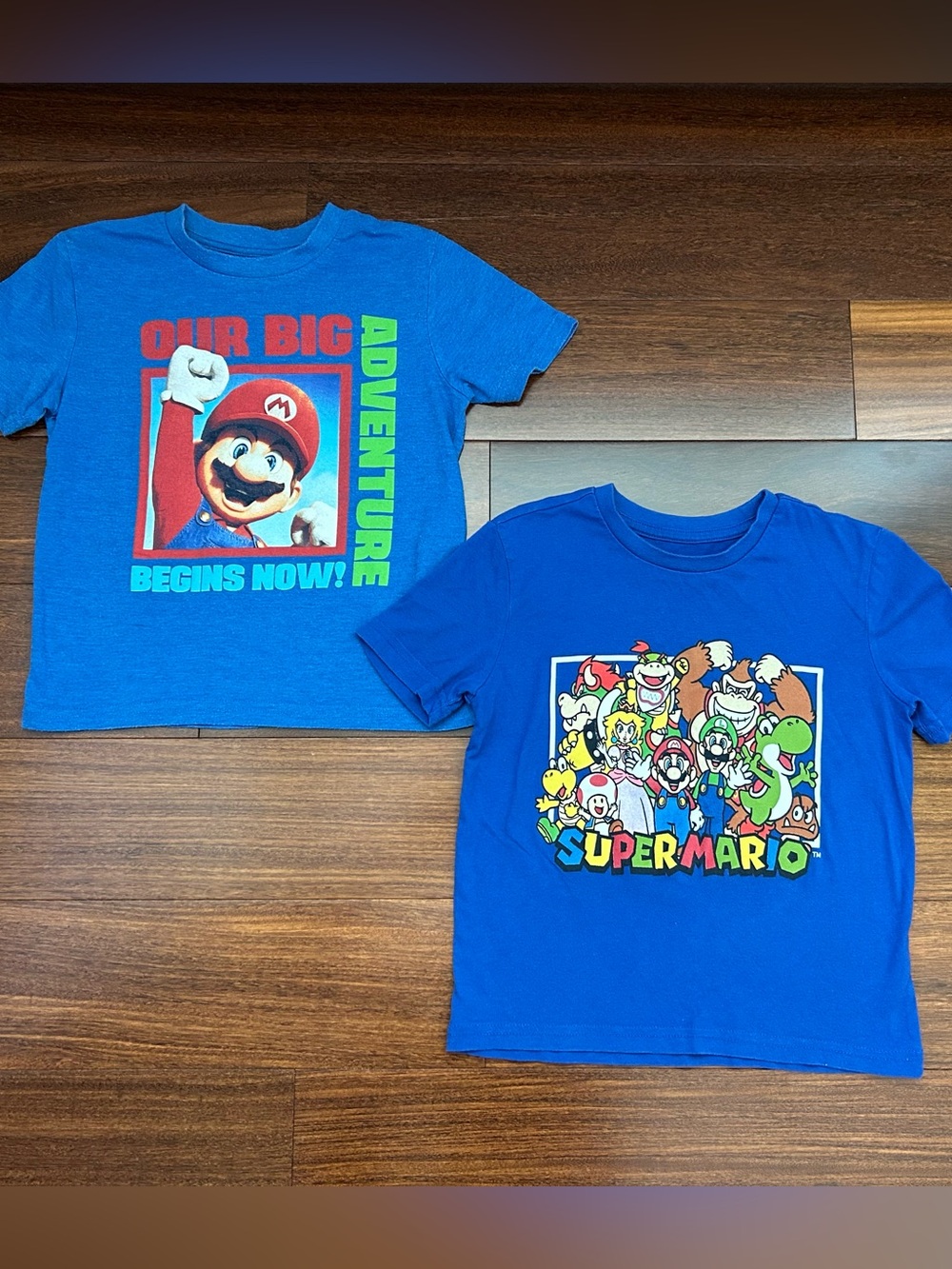 Super Mario Graphic Tee Set in Bright Blue